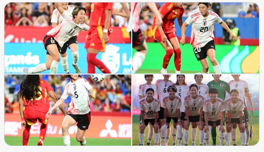 なでしこジャパン、強豪スペインと親善試合！！結果は…？