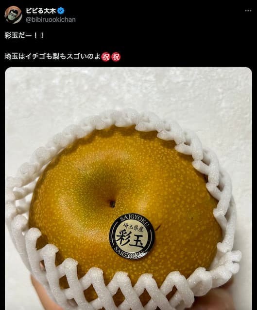 ビビる大木、「秋の味覚」をパシャリ