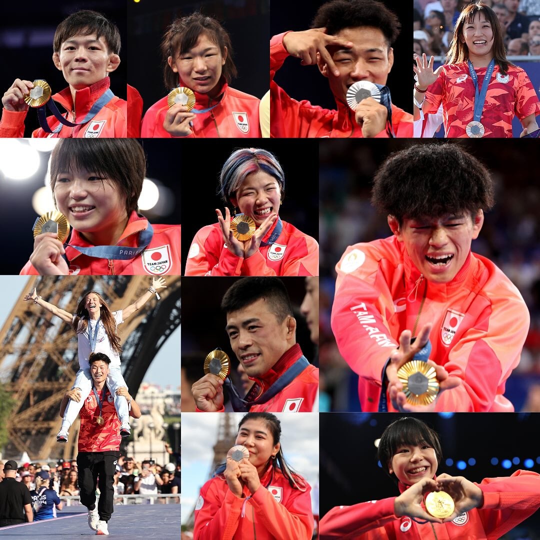 レスリング日本代表がオリンピック 過去最多となる11個のメダルを獲得