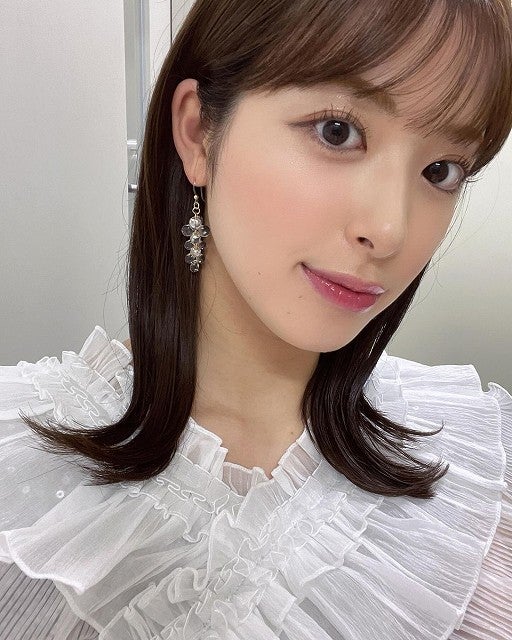 田原萌々アナ、「放送ではわかりにくかった」ピアスとフリル「とっても可愛かった」