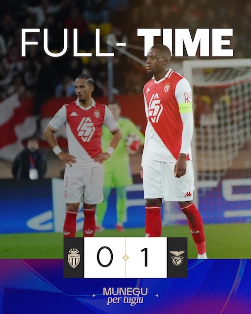 南野拓実が途中出場のモナコ　ホームでベンフィカに敗北