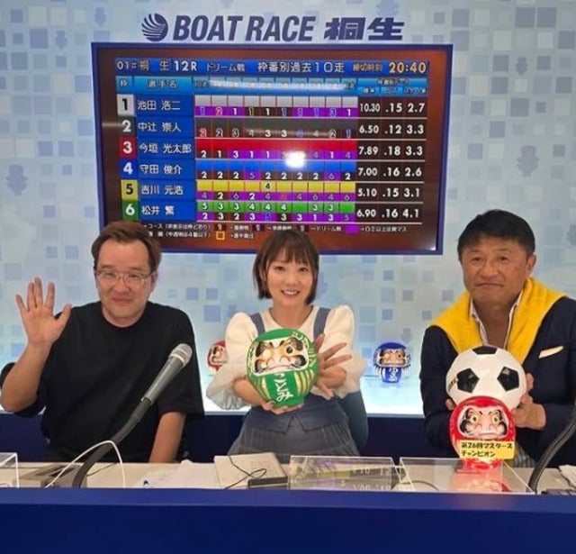 武田修宏が群馬・桐生ボートで12レース中6レース的中！