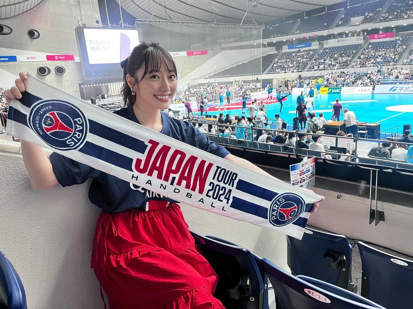 元AKB48松井咲子　人生初のハンドボール観戦に「面白かったあああ」