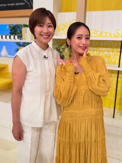 潮田玲子、「シューイチ土曜日」で近藤千尋と共演。「チピちゃん可愛かった」と笑顔のツーショット公開