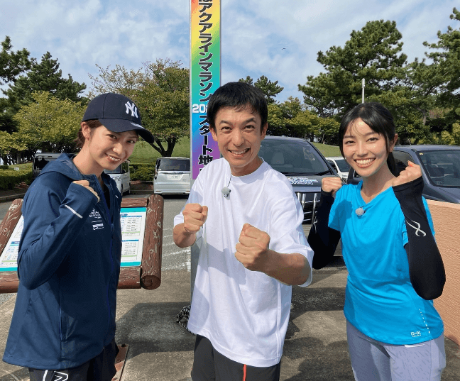 走る美女優・宮崎結希乃、「アクアラインマラソン」出走前の美麗ショットを披露！