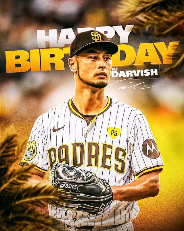 38歳を迎えたダルビッシュをパドレス公式が“オリジナル画像”でお祝い