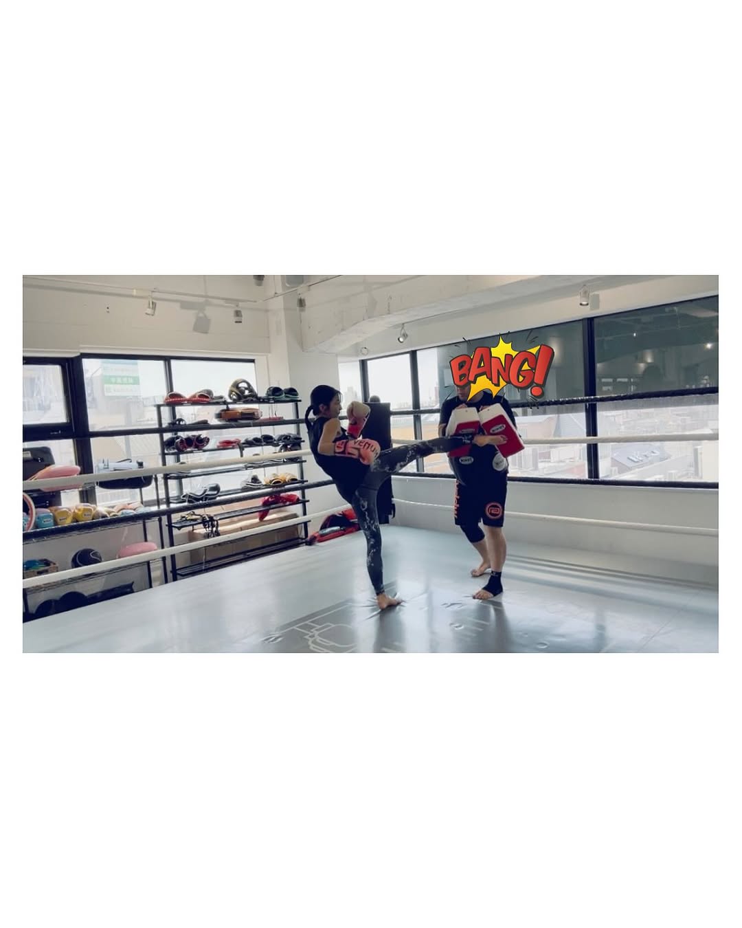 「いい汗かいて最高！」タレント・三倉茉奈、ジムでのキックボクシングを満喫