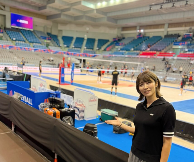 「明日開幕」狩野舞子、ネーションズリーグ男子会場で意気込み宣言！