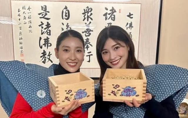 「太鳳がなんともう30歳」土屋炎伽が美人姉妹で豆まき参加！妹・土屋太鳳の誕生日もお祝い