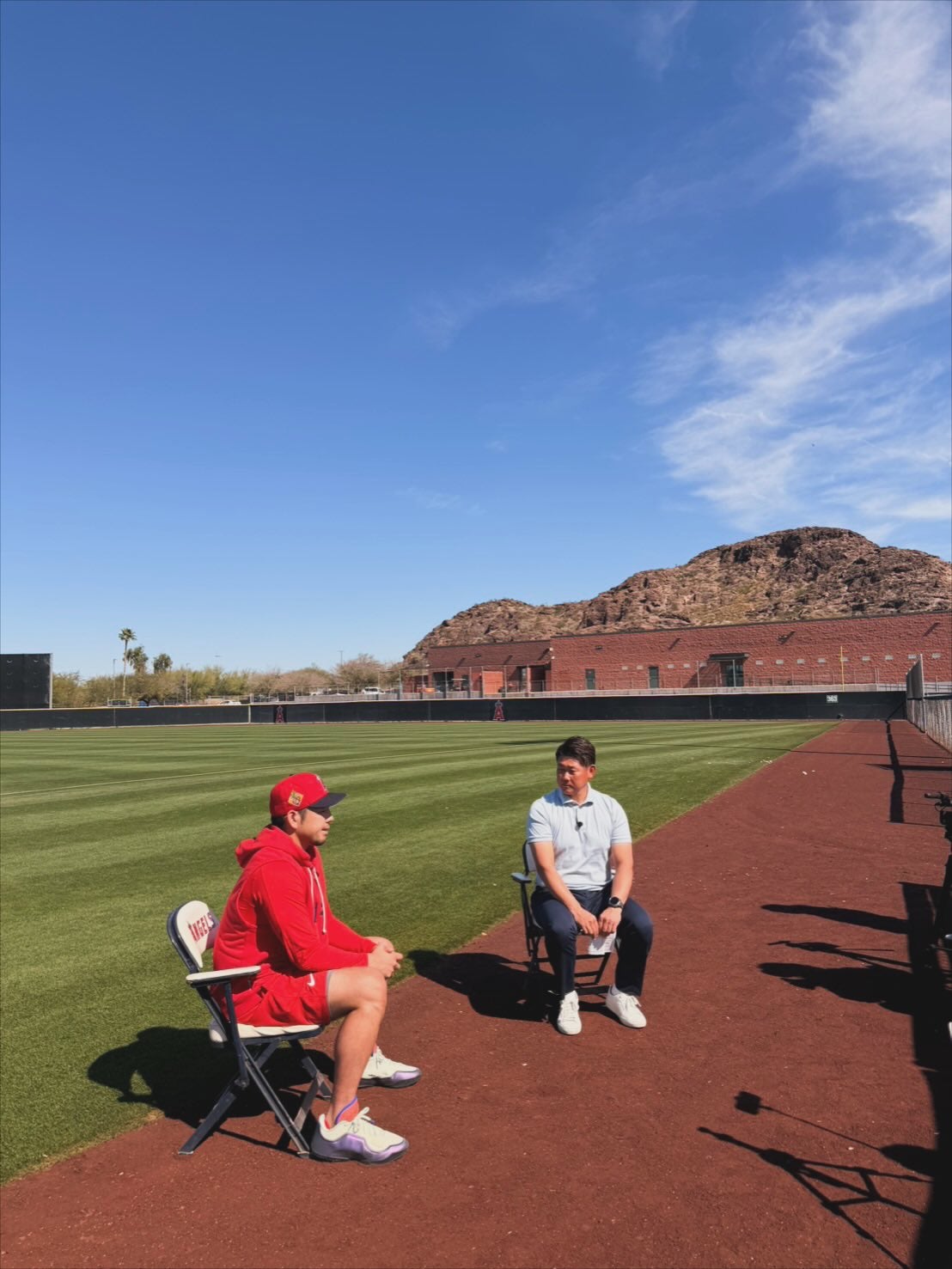 松坂大輔氏がエンゼルス菊池雄星を取材　WBC控え「練習中の表情も明るかった」