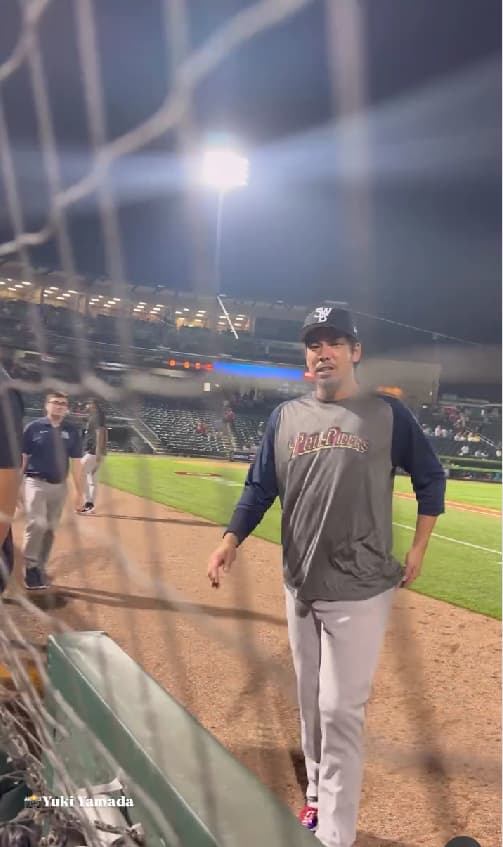 「イニング間にはデータを確認！？」MLBジャーナリスト・山田結軌、ヤンキース傘下3Aスクラントンに合流初日のあの投手の様子を公開！