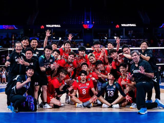 髙橋藍 32得点の活躍‼️　8連勝飾る