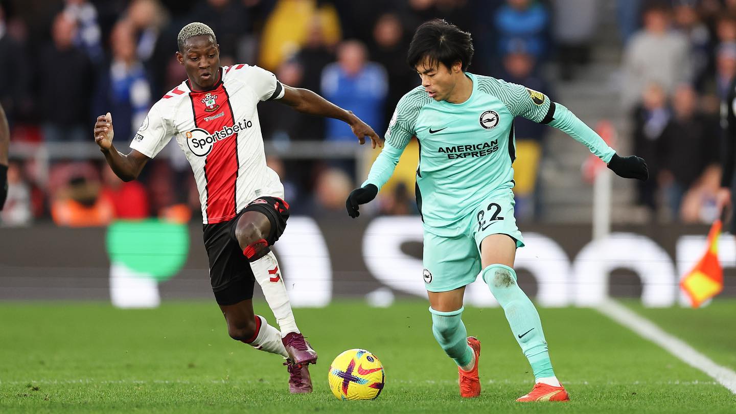 三笘薫が試合を終えてインスタを更新！フル出場でチームを快勝に導く💥