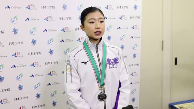 冬季インハイフィギュアスケート・女子2位千葉百音のインタビュー