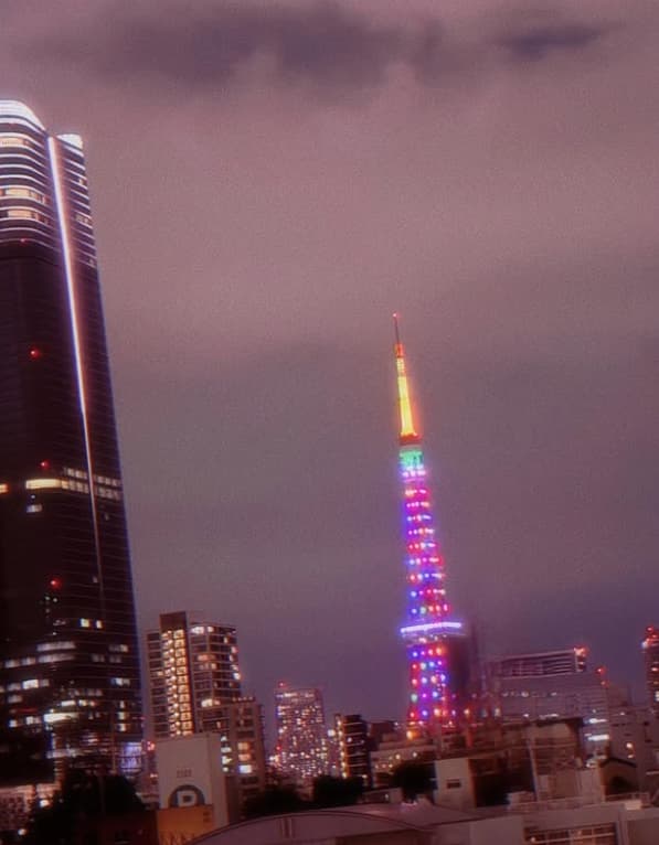 「そんなライトアップあるの？凄いね」大沢あかねが公開した東京タワーと美しいバラにファン大興奮