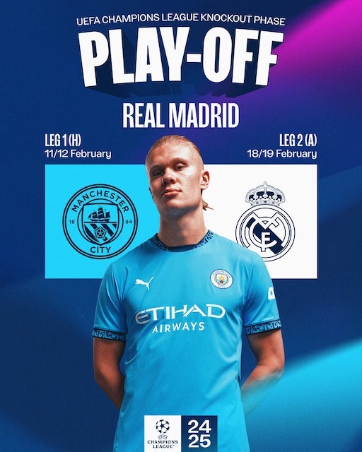 マンチェスター・シティがCLプレーオフでレアル・マドリードと対戦へ　CLでは4期連続対戦