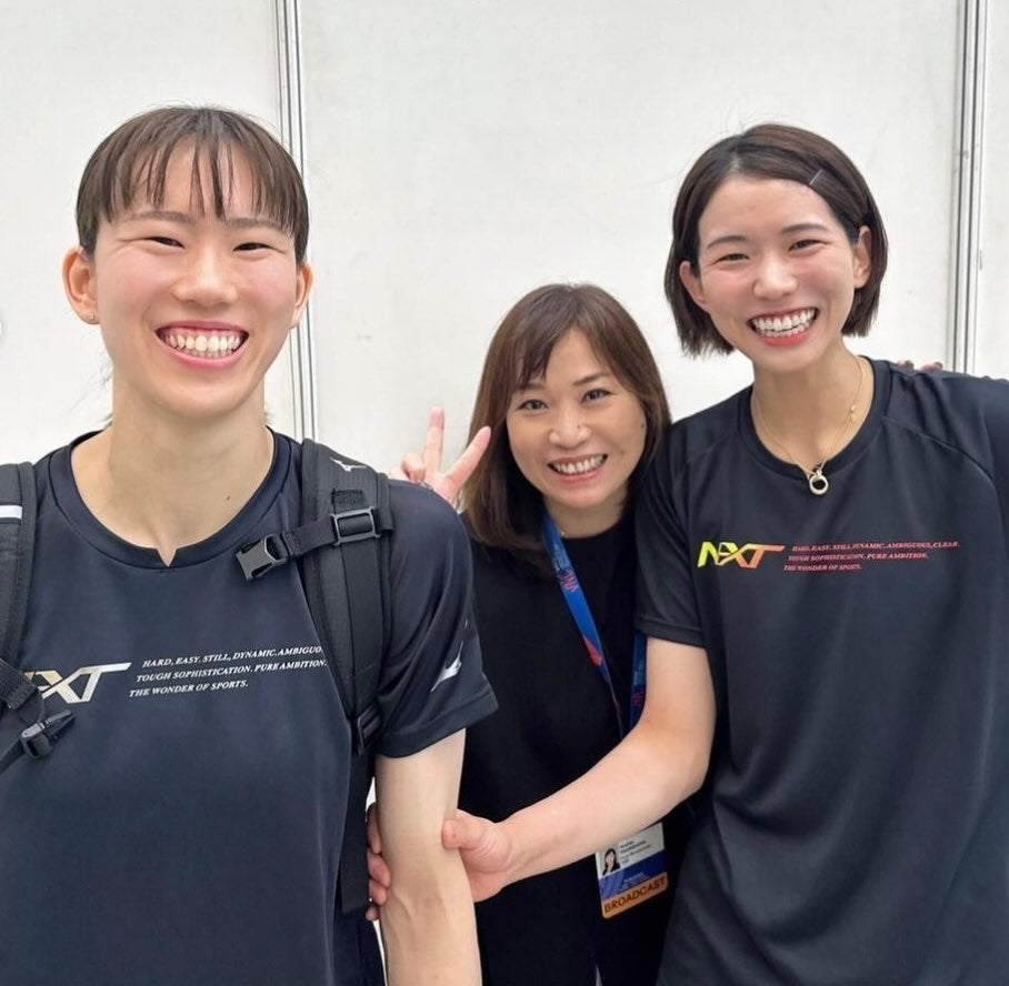 竹下佳江が古賀紗理那、林琴奈との豪華スリーショットを公開！