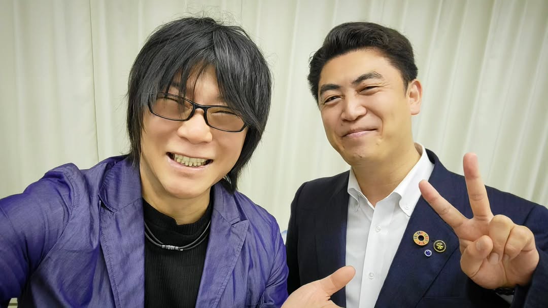 森川智之、白石市長とのツーショットを公開　「今年も鬼小十郎まつりを盛り上げましょう！」と意気込み