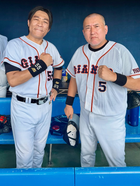 「相変わらずキヨさん激似です笑笑」はなわ、あの清原和博モノマネでお馴染み芸人と"清原&松井"ショット披露！