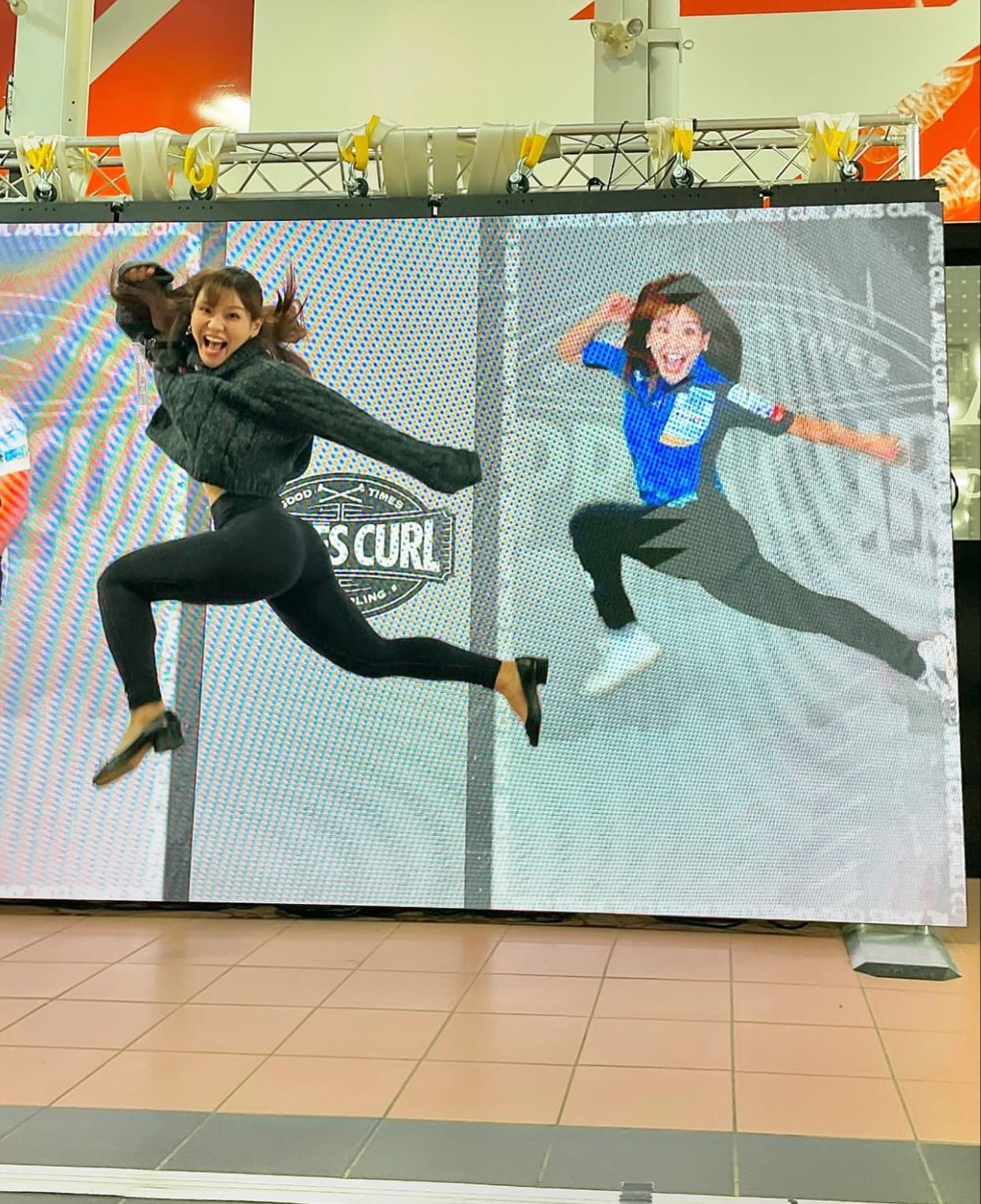 吉田知那美　すっげぇジャンプ👏バネの魂！！シンクロ率100％！！！どっちが本物！？