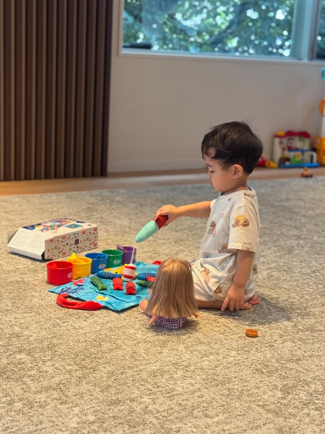 元体操・田中理恵、息子が新しい女の子友達と魚釣りデート？！「可愛い」