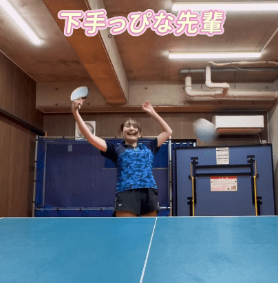 「ひゃあぁ～！！」卓球美女子、レアな！？下手っぴムービーを公開！ファンときめく「こんなんみんな好きになっちゃう」