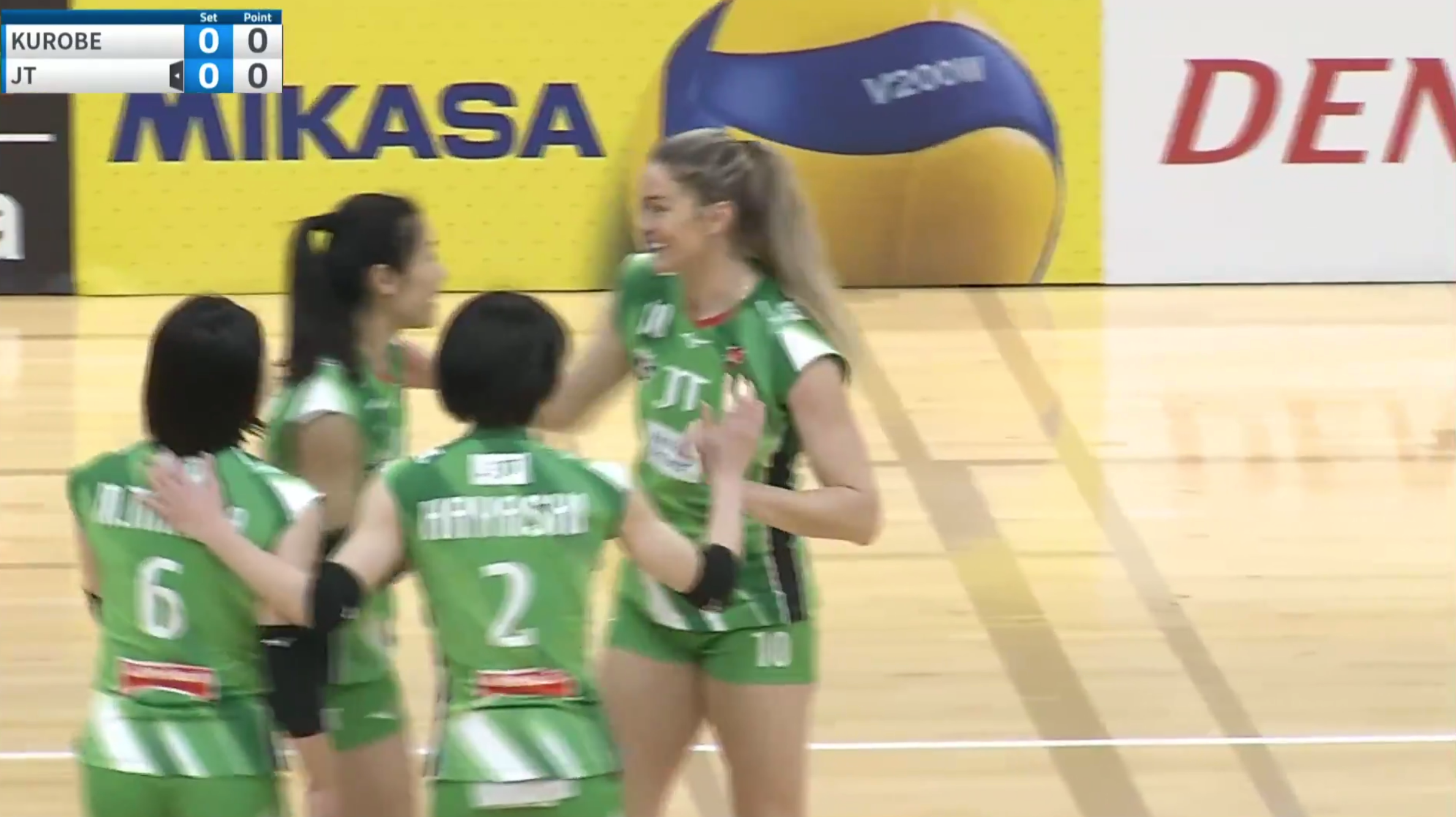 Ｖリーグ女子　KUROBEアクアフェアリーズ vs. JTマーヴェラス 2022/2/19【ハイライト】