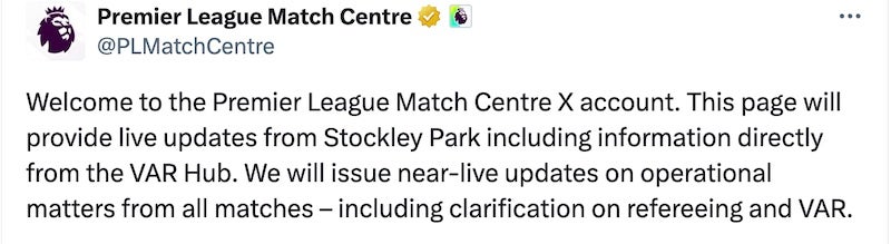 プレミアリーグがVARなどの情報をライブで公開することを発表