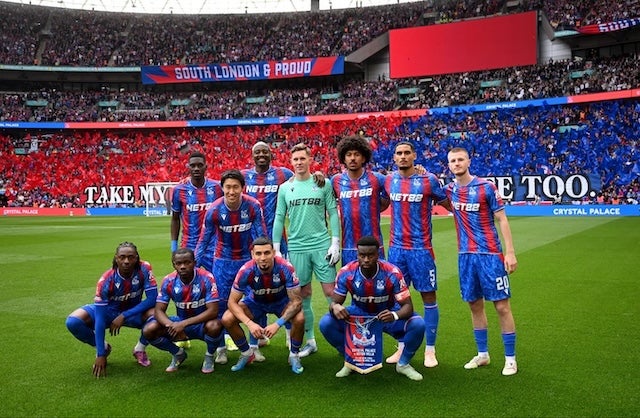 24-25 FAカップ決勝戦 クリスタルパレス No.18 鎌田大地 クリスタルパレス マンC撃破でFA杯制覇 鎌田大地は決勝弾起点