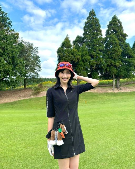 「ナイスショット！」美人キャスター・横山ルリカ「とってもキュートな◯◯を連れてゴルフへ」
