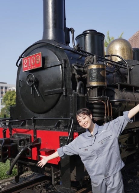 驚きの体験！今井春花が134歳の蒸気機関車を紹介し大興奮