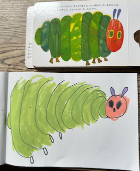 藤本美貴が次女の描いた「はらぺこあおむし」を公開！「かわいすぎる〜」