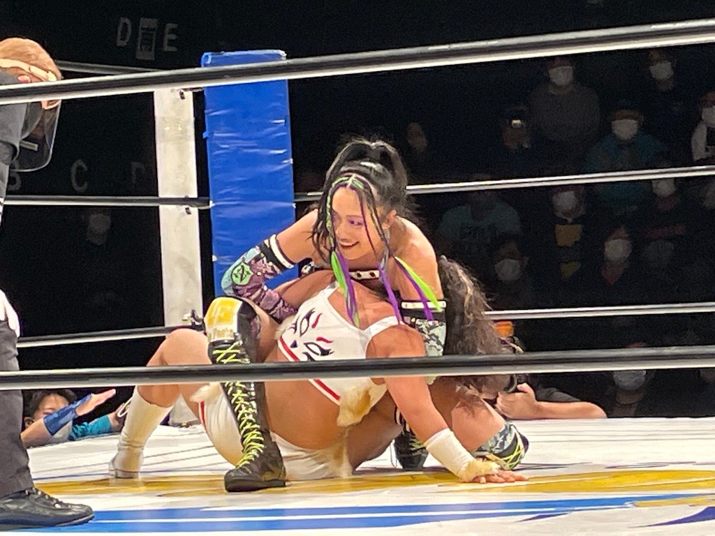 【プロレスリングWAVE 4.17新木場】野崎渚vs狐伯戦