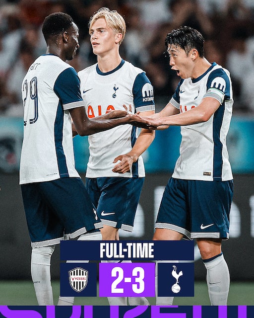 トッテナムがヴィッセル神戸との一戦を制す！ソン・フンミンら豪華メンバーにファン大興奮