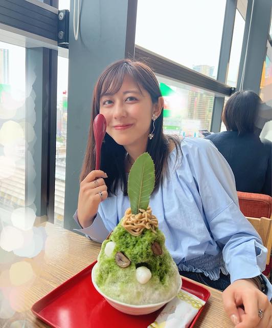 斎藤ちはるが映えかき氷を堪能！