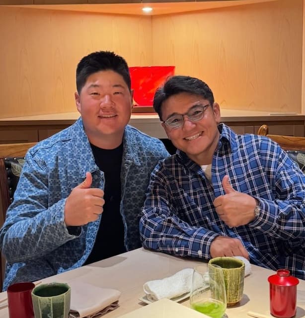 丸山茂樹　PGAツアーで通算2勝のイム・ソンジェ選手との会食