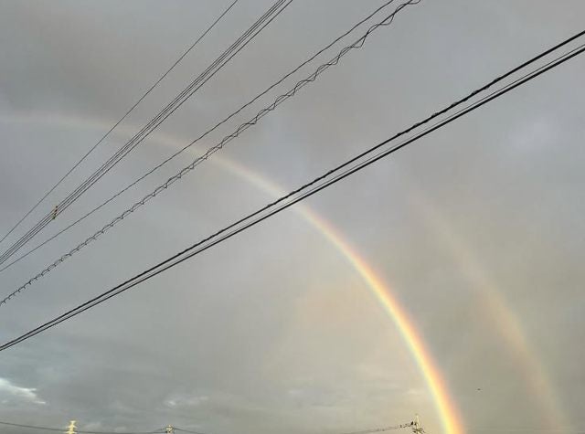 元LA TIDA琉球・江藤美佳、早朝の虹に母と感動「小さな幸せでパワーに」