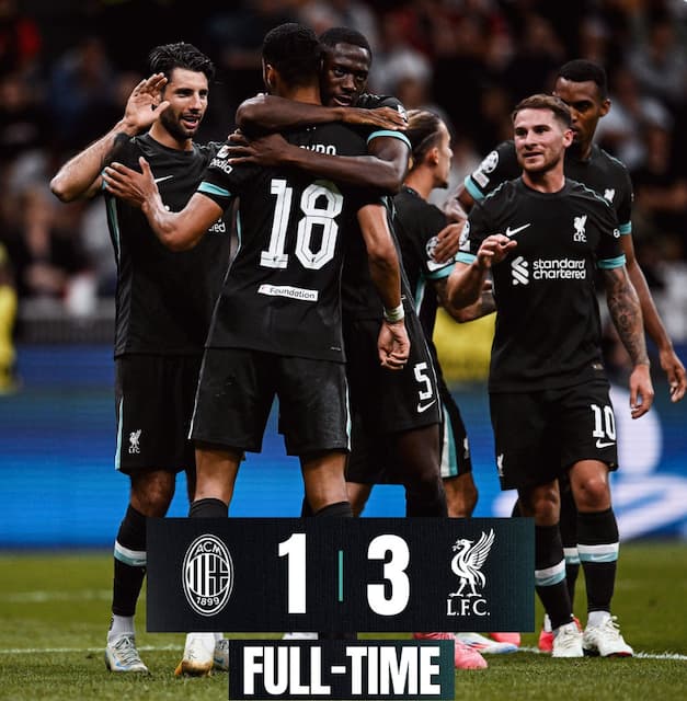 リヴァプール CL初戦でミランとの注目対決を制す！