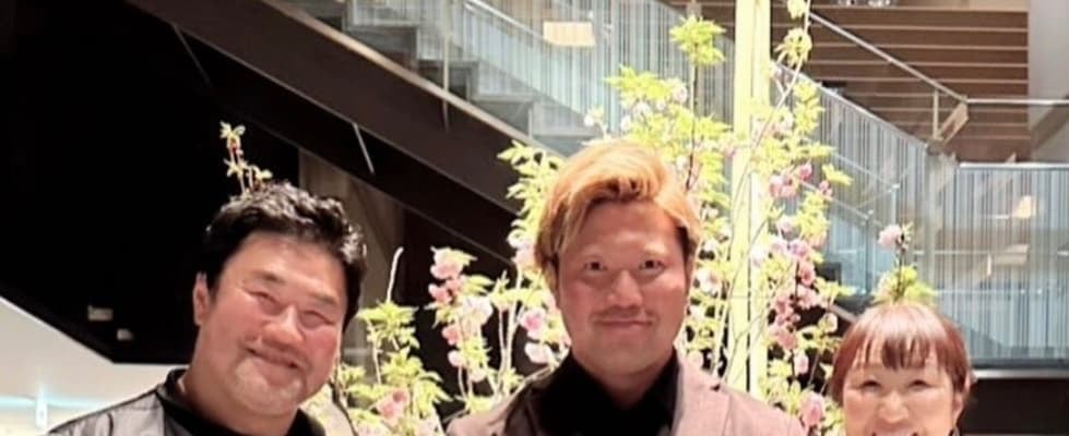 「我が家の息子みたいな選手」佐々木健介＆北斗晶＆宮原健斗、豪華3ショットにファン歓喜！