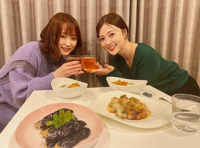 大原櫻子&白石麻衣 おうちごはんの様子を公開 「全部美味しそう!」