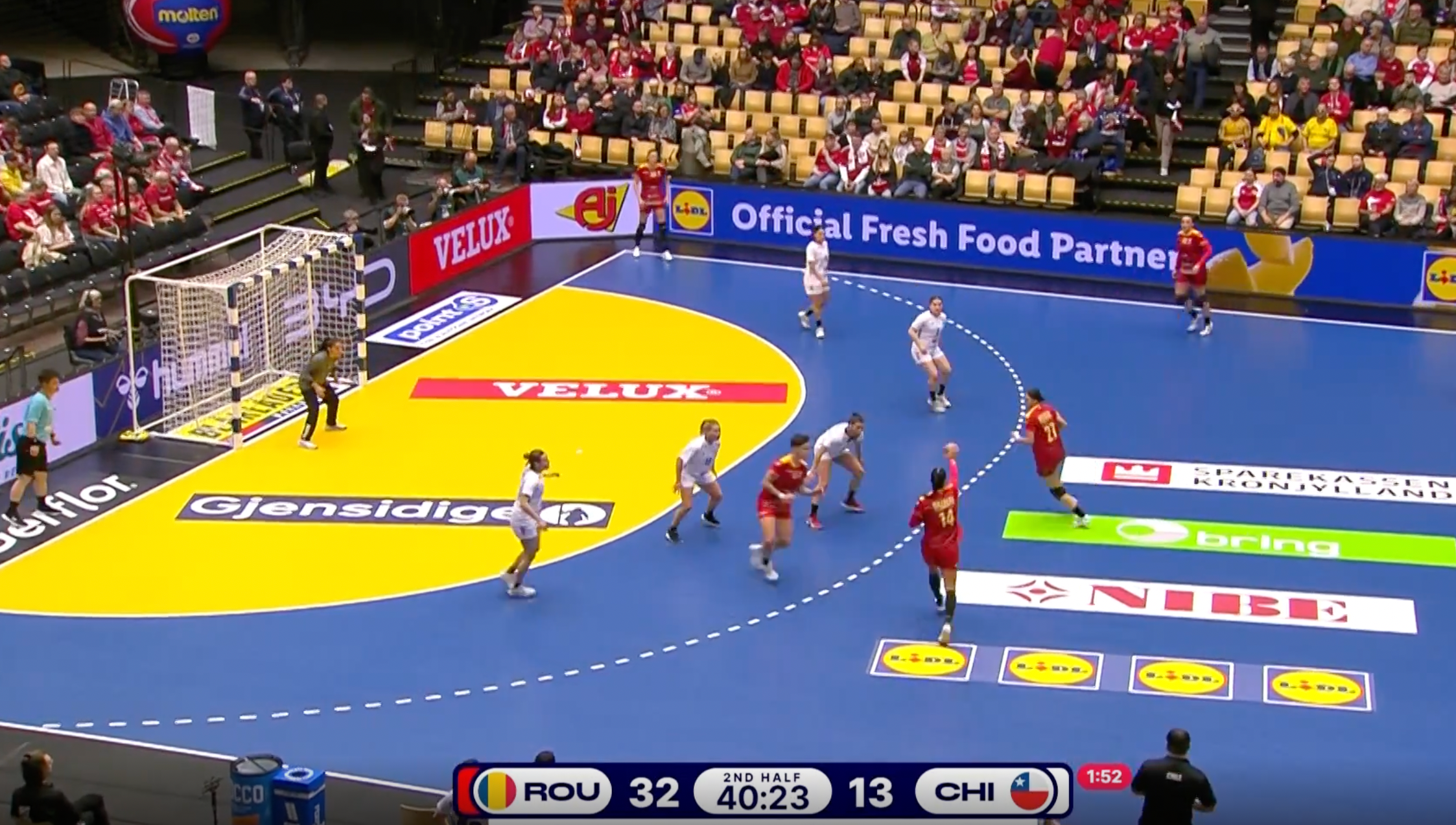 【ハンドボール】第26回女子世界選手権グループE ルーマニア vs. チリ