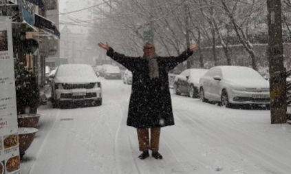「ソウル、雪、そして松重豊」冬の風景にファン歓喜