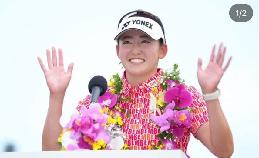 女子ゴルフ・岩井千怜　国内開幕戦で優勝！！「応援ありがとうございました！」
