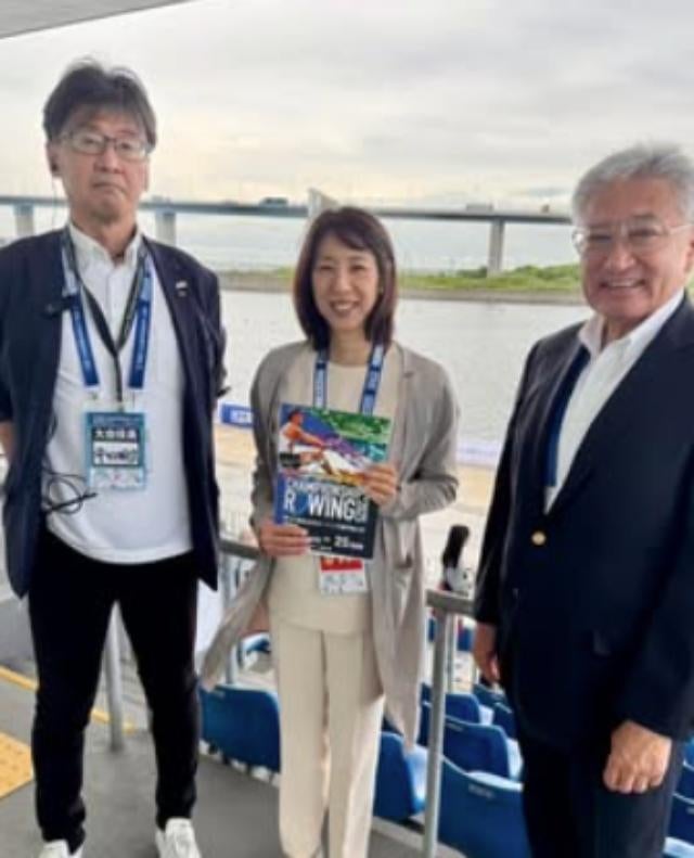 小谷実可子、海の森でローイング全日本選手権を見学──ボランティアの継続的な支援に感銘