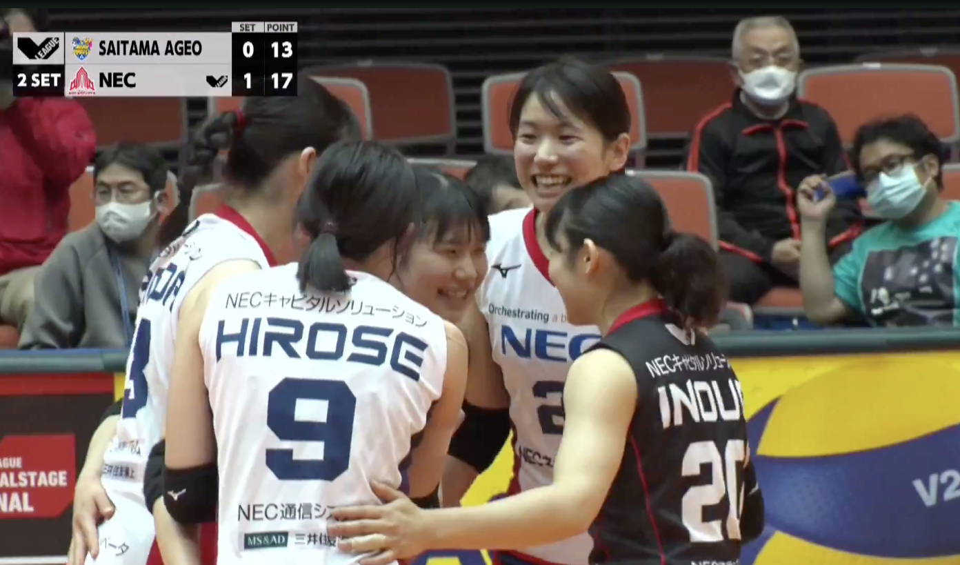 Ｖリーグ女子　埼玉上尾メディックス vs. NECレッドロケッツ 2022/2/23【ハイライト】