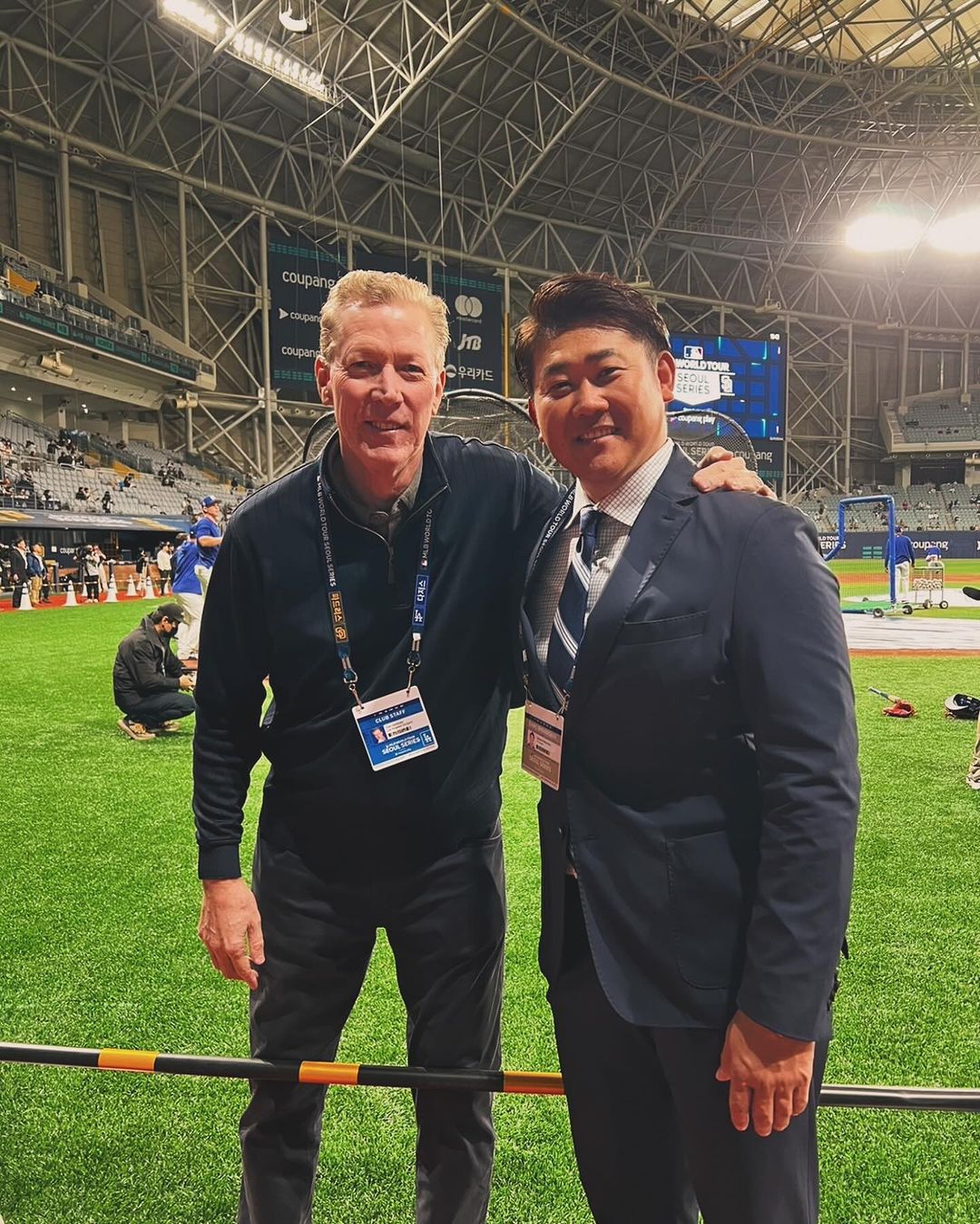 松坂大輔 オーレル・ハーシュハイザーとの再会をファンに報告