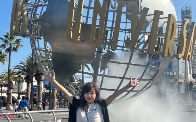 ハイヒール・モモコが自由時間にユニバーサルスタジオハリウッドへ！