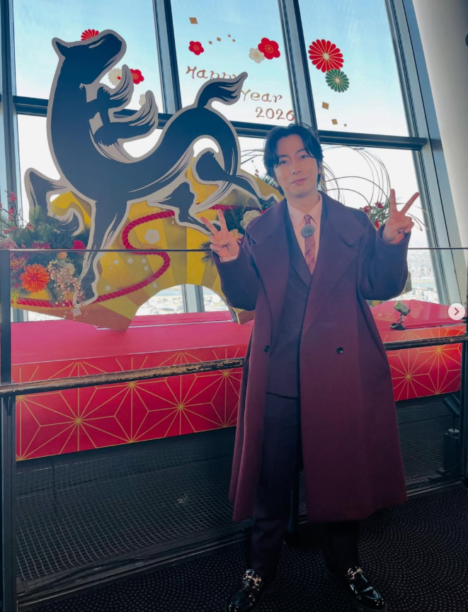 河合郁人、正月に「スカイツリー」訪問の写真をSNSで公開