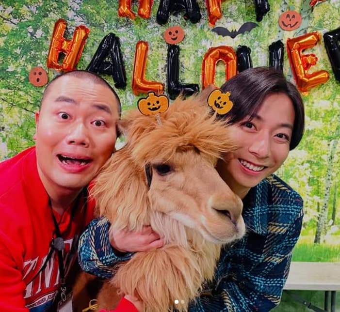 河合郁人、アルパカよりも「可愛すぎるぅ！！」と話題に！お笑い芸人との3ショットを公開