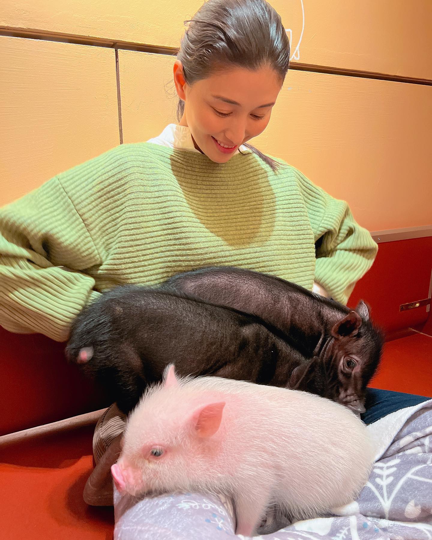 🐼橋本マナミさんが息子と雨の日を満喫🐷
